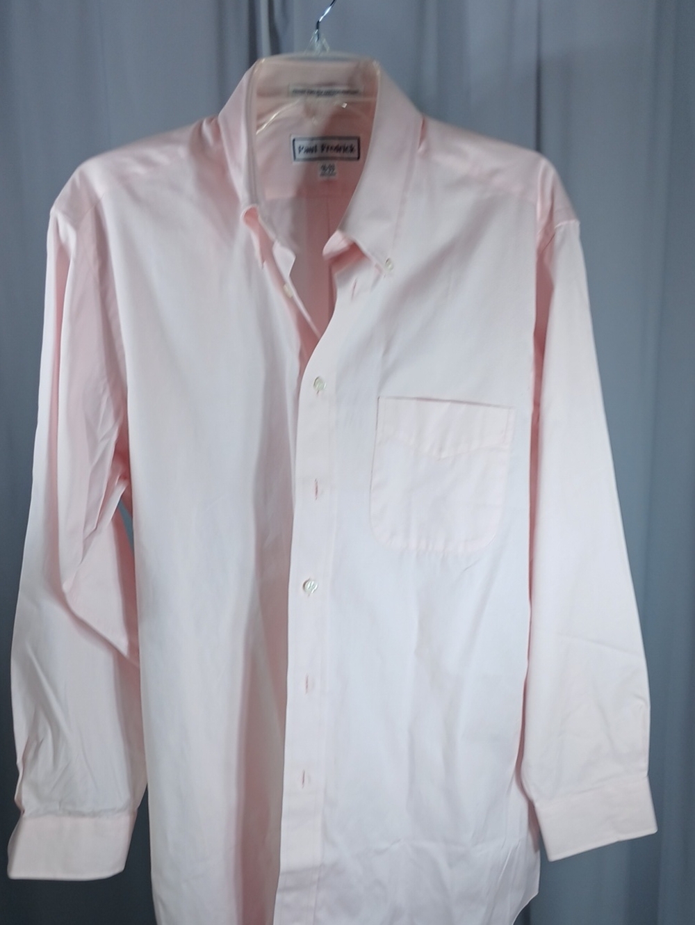 Paul Fredrick Light Pink cotton Button-Down Dress Shirt
